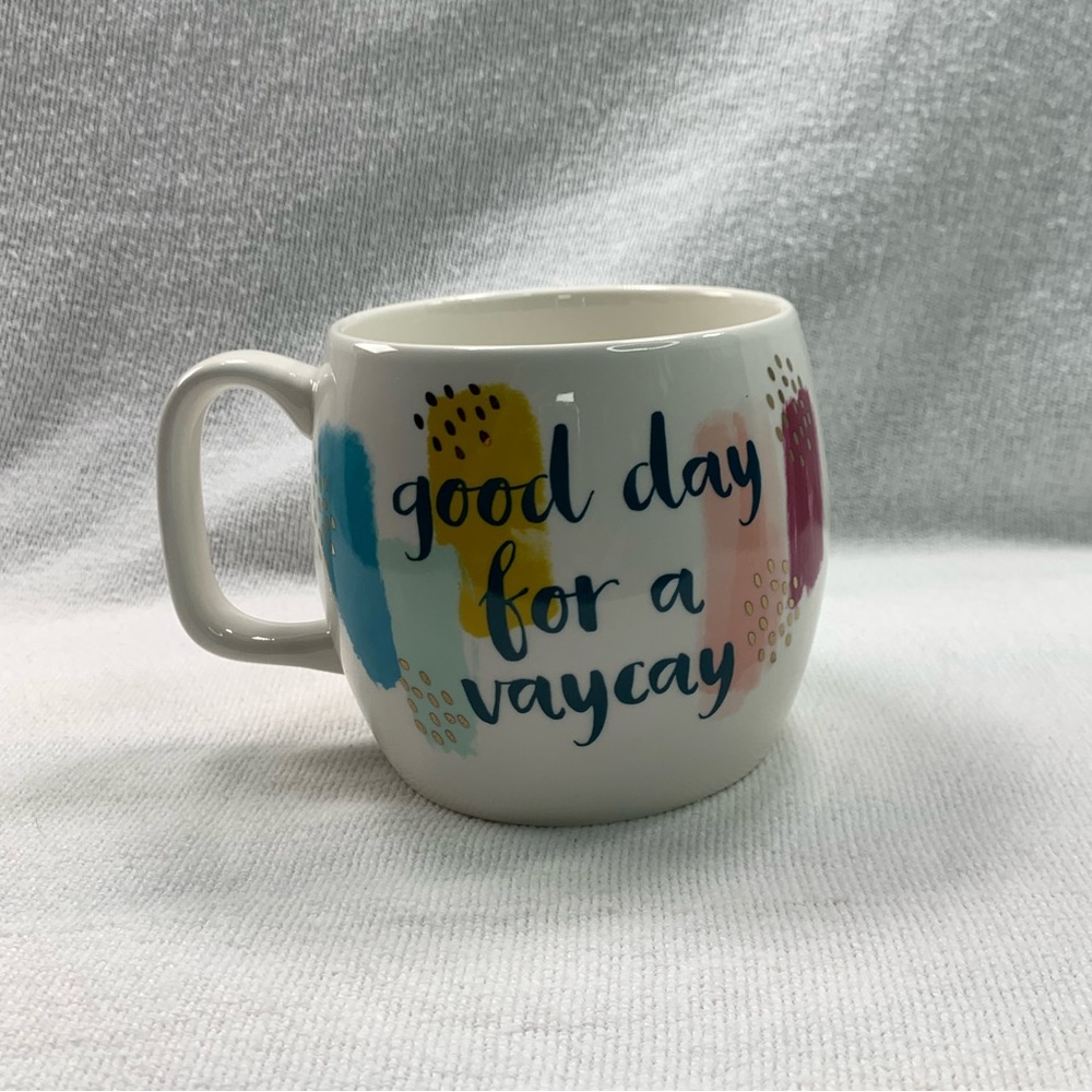 OPALHOUSE Stoneware good day for‎ a vaycay Mug Dishwasher Microwave Safe